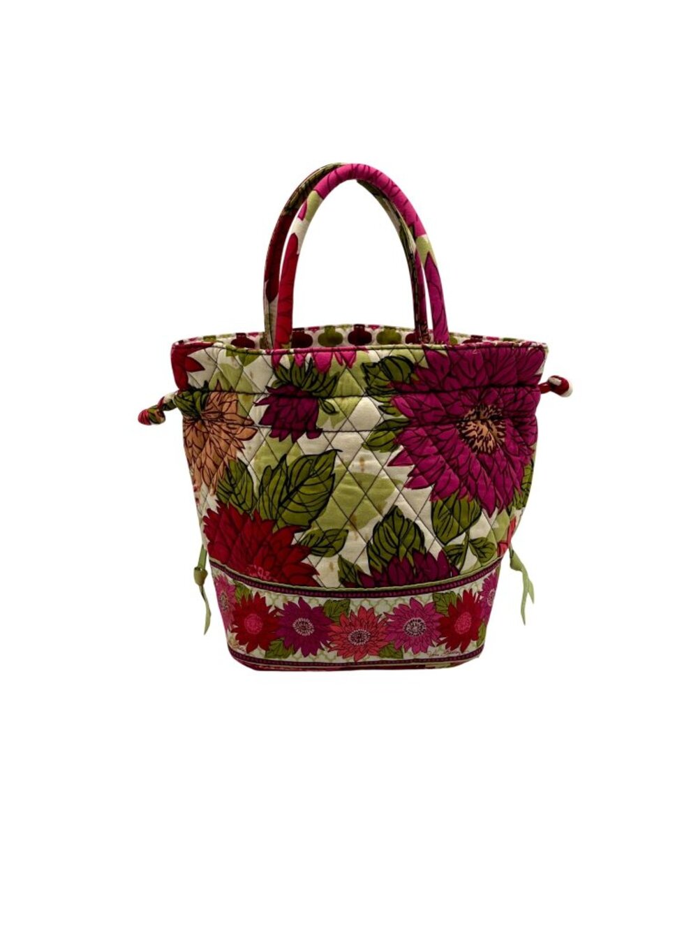 Vera Bradley Multicolored Drawstring Bucket Bag